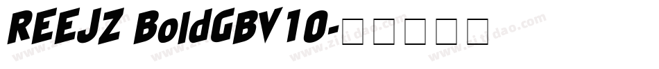 REEJZ BoldGBV10字体转换